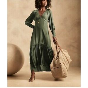 V neck banana republic dress